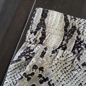 Silky Snake Print Pants